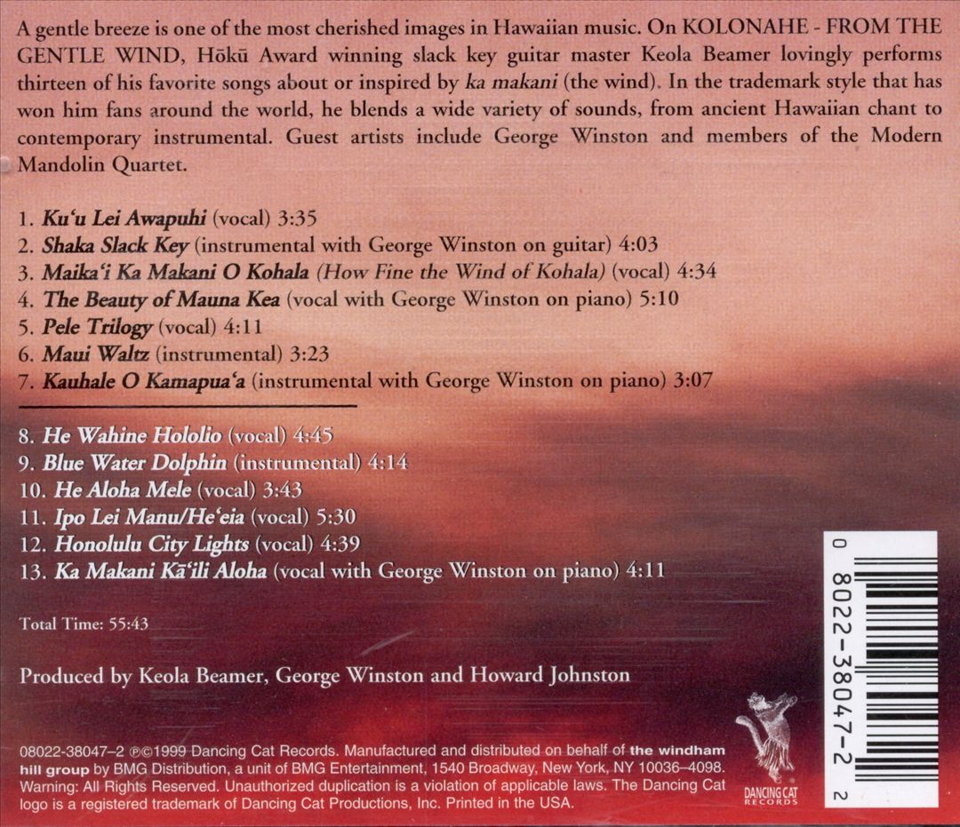 Kolonahe: From the Gentle Wind cover art