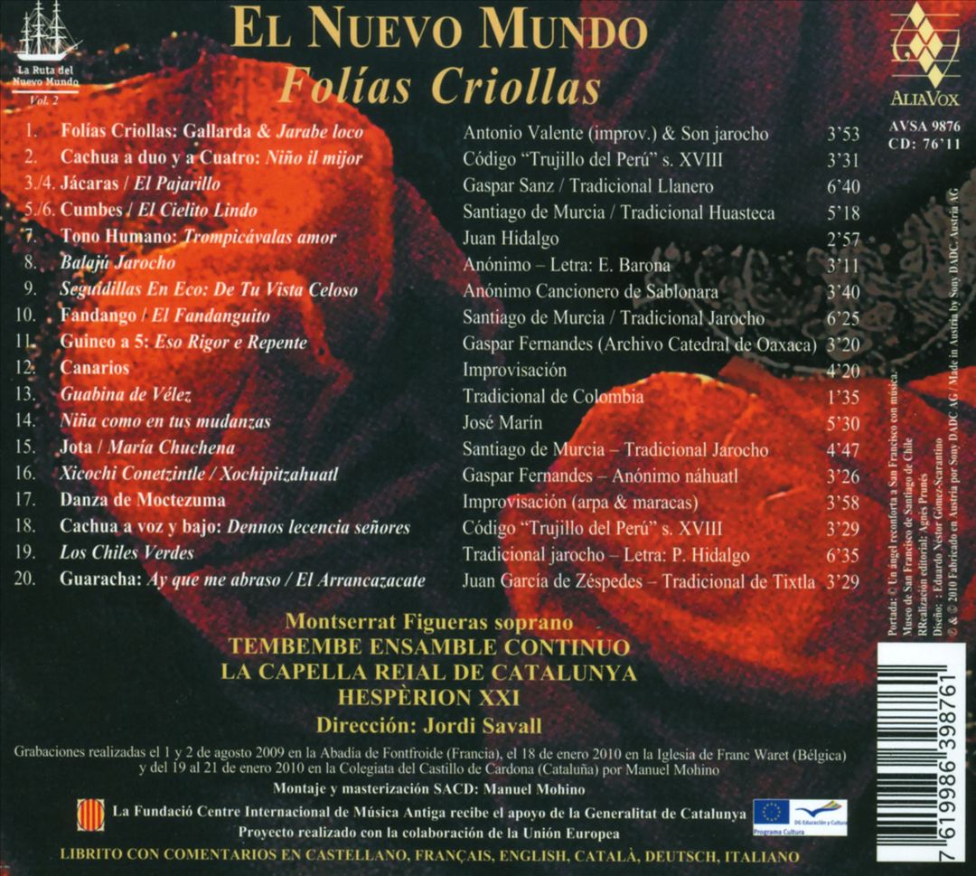 Nuevo Mundo: Folías Criollas cover art