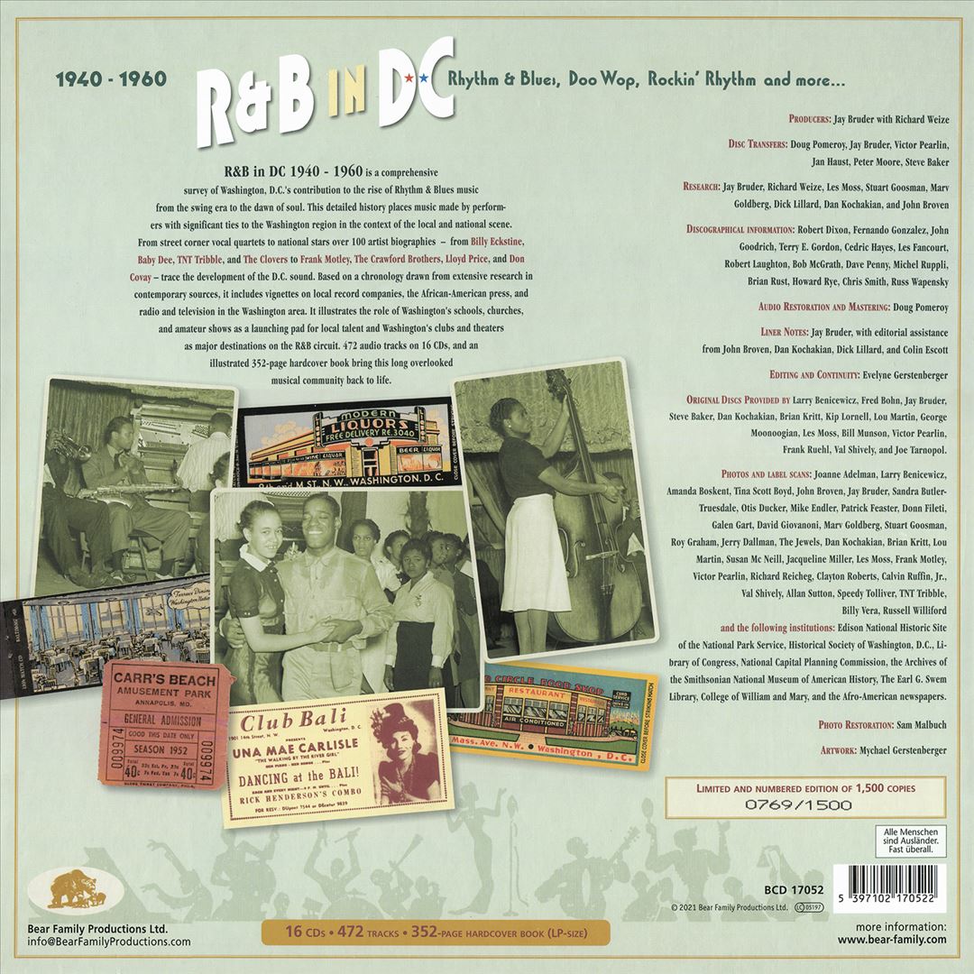 R&B in DC 1940-1960: Rhythm & Blues, Doo Wop, Rockin' Rhythm and More cover art