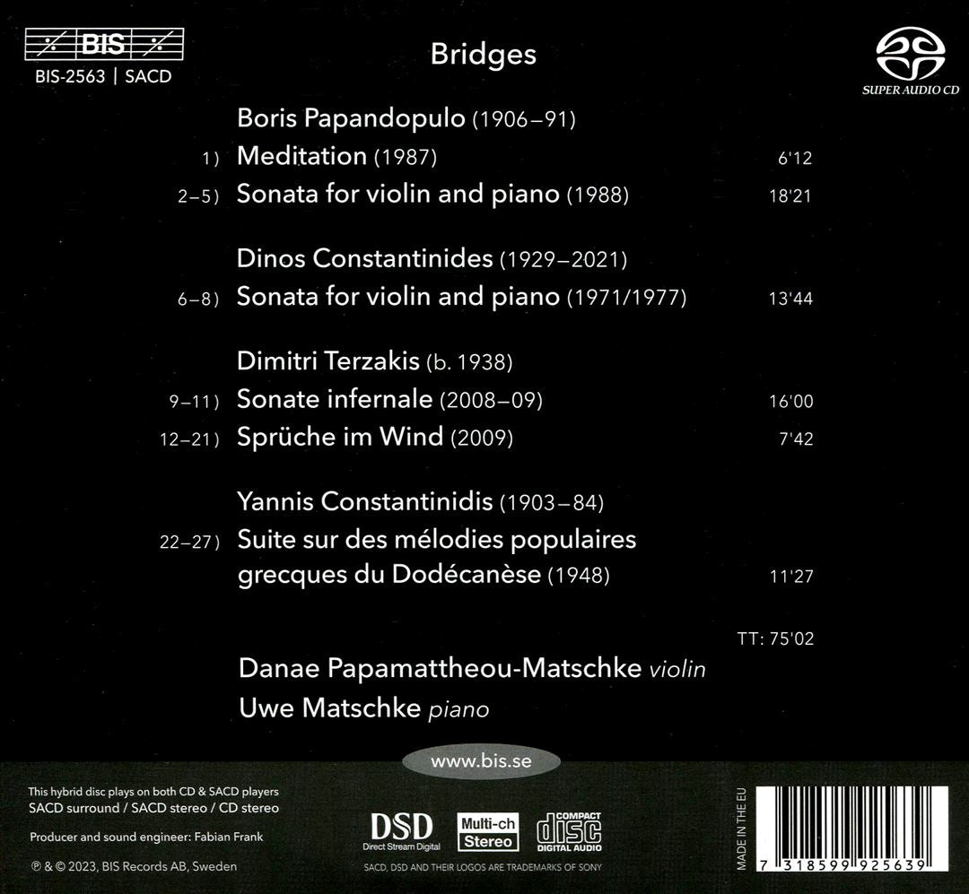 Bridges: Papandopulo, Constantinides, Terzakis, Constantinidis cover art