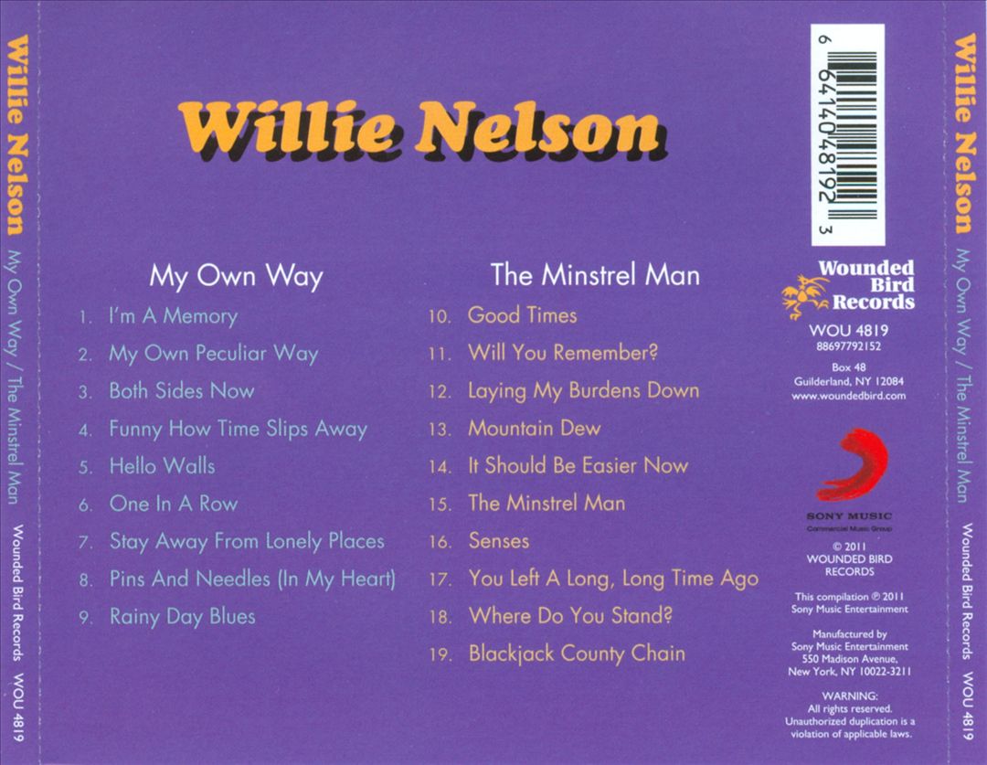My Own Way/The Minstrel Man cover art