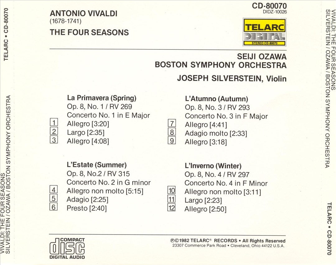 Vivaldi: The Four Seasons cover art