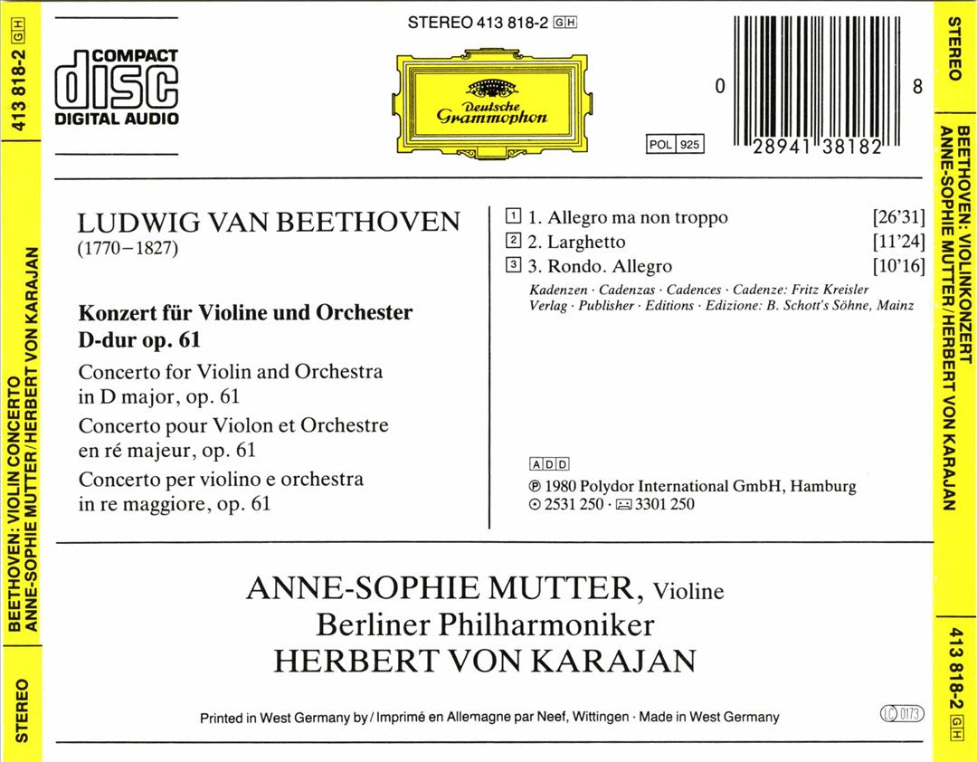Beethoven: Violinkonzert cover art