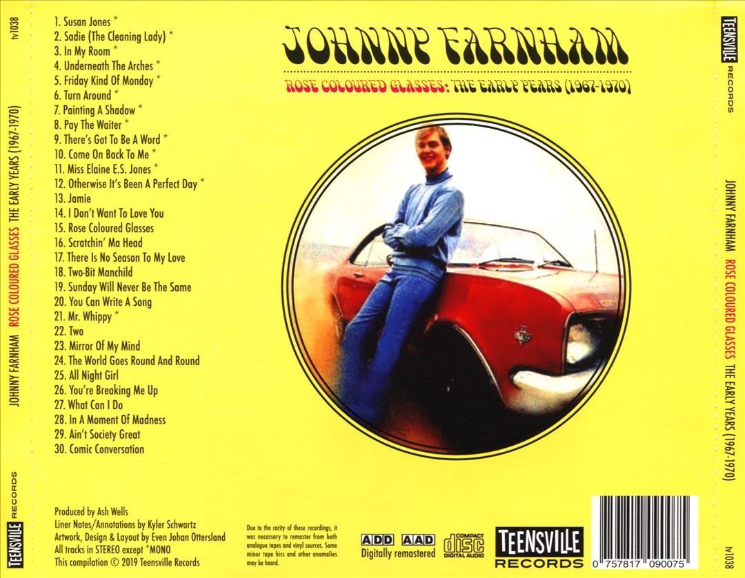 Rose Coloured Glasses (The Early Years 1967-1970) cover art