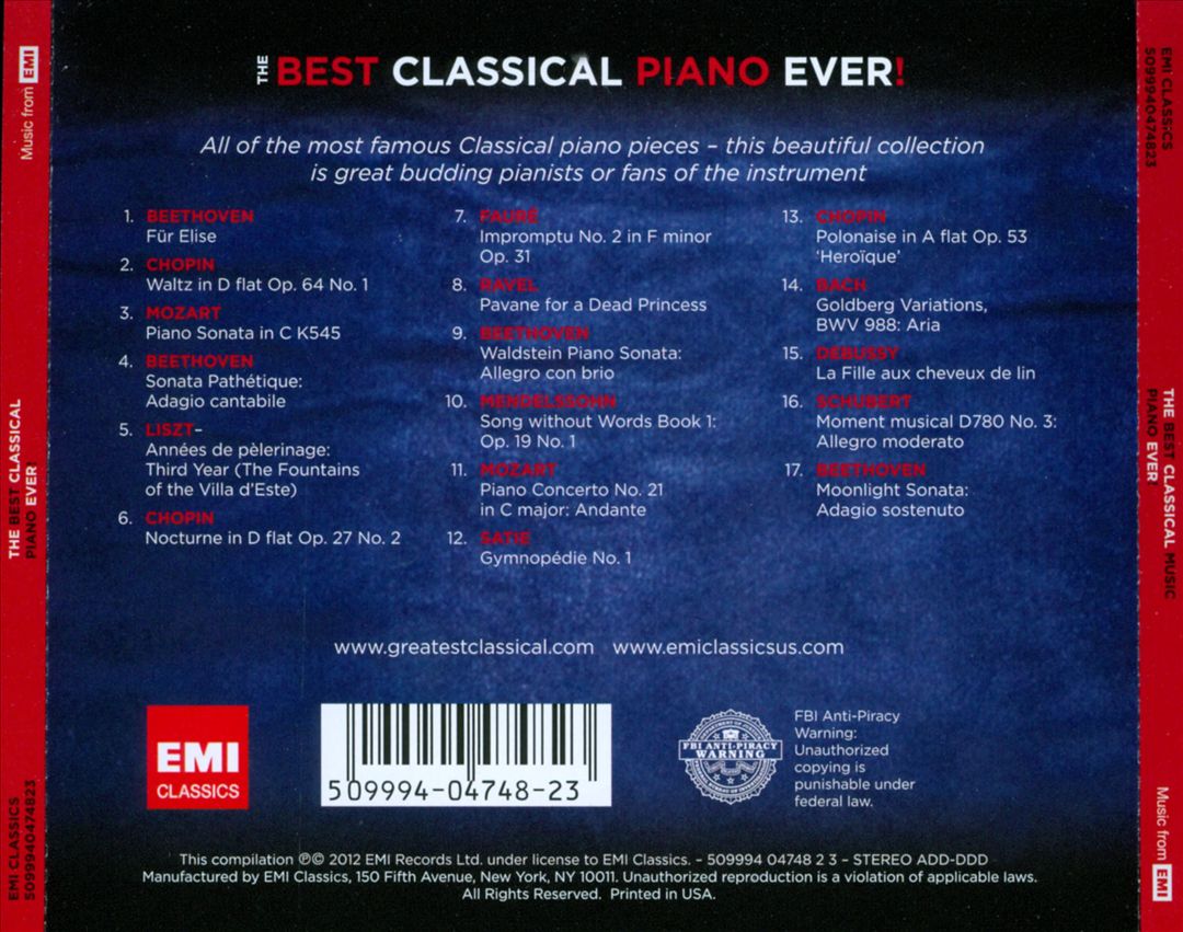 Best Classical Piano Ever! cover art