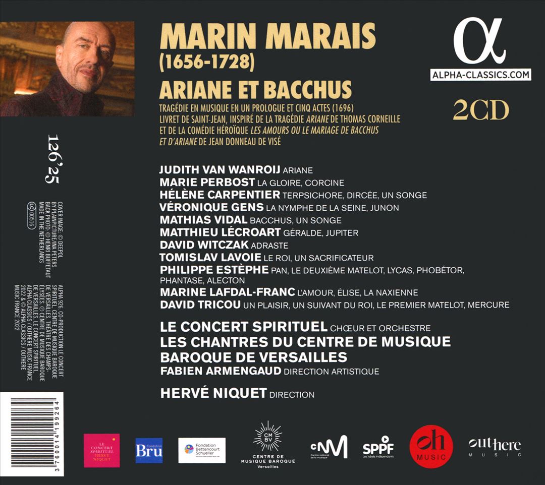 Marin Marais: Ariane et Bacchus cover art