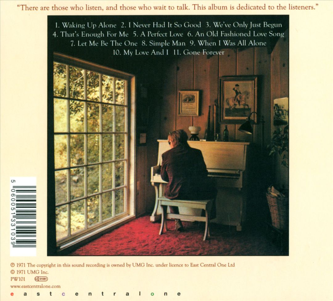 Just an Old Fashioned Love Song cover art