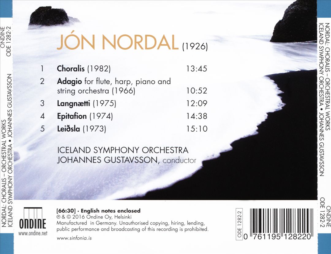 Jón Nordal: Choralis - Orchestral Works cover art