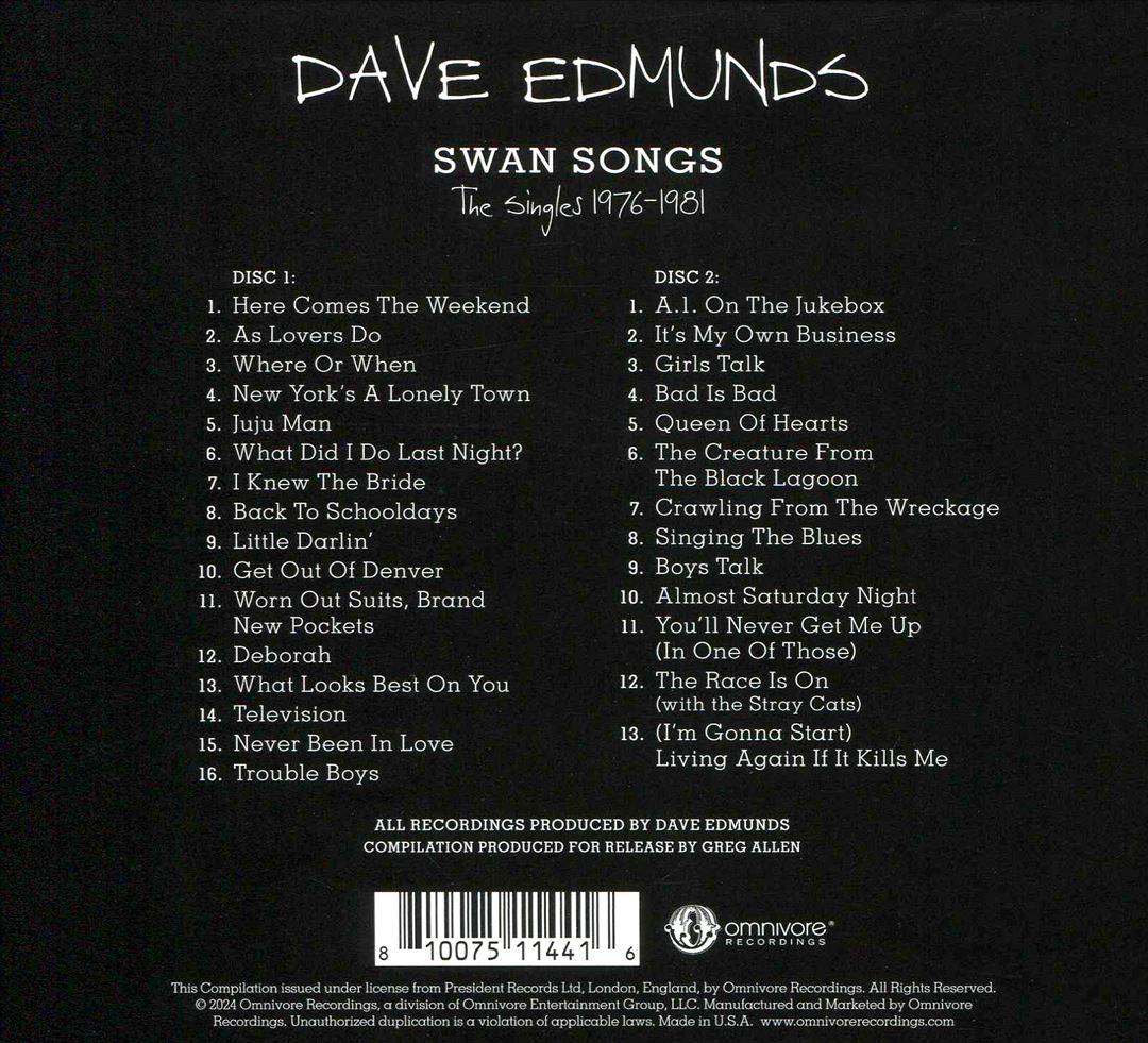 Swan Songs: The Singles 1976-1981 cover art