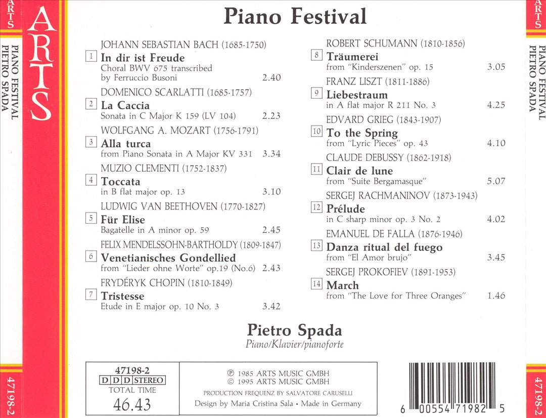 Piano Festival cover art