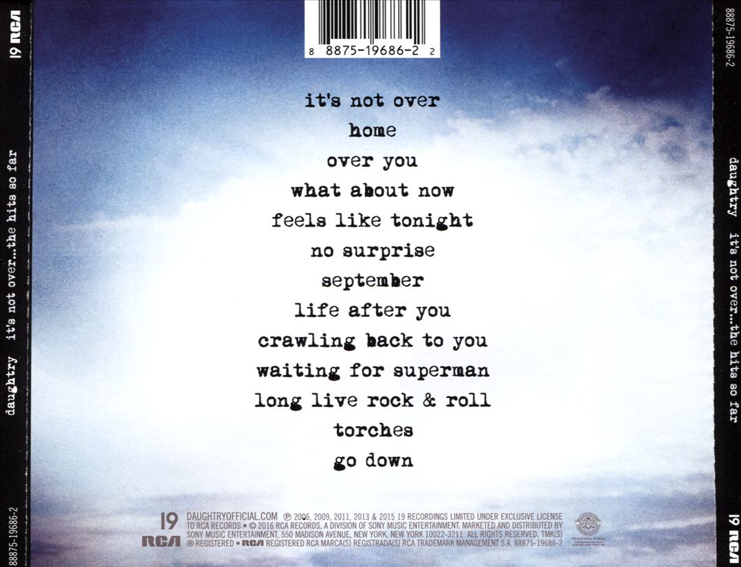 It's Not Over: The Hits So Far cover art