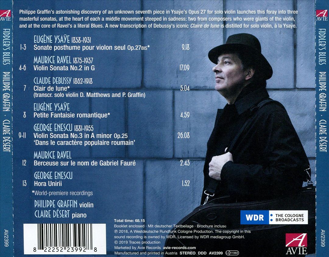 Fiddler's Blues: Ysaÿe, Ravel, Debussy, Enescu cover art