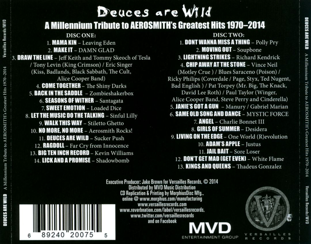 Deuces Are Wild: A Millennium Tribute To Aerosmith's Greatest Hits 1970-2013 cover art