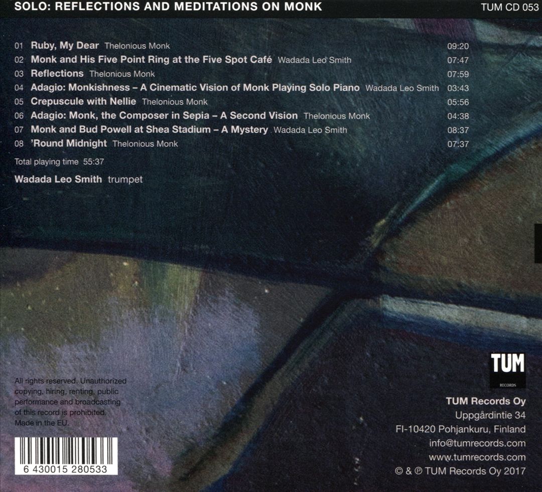 Solo Reflections and Meditations on Monk cover art