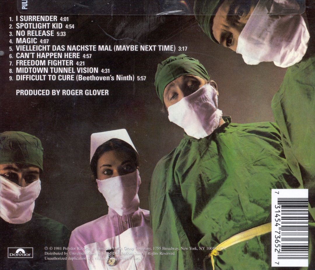 Difficult to Cure cover art