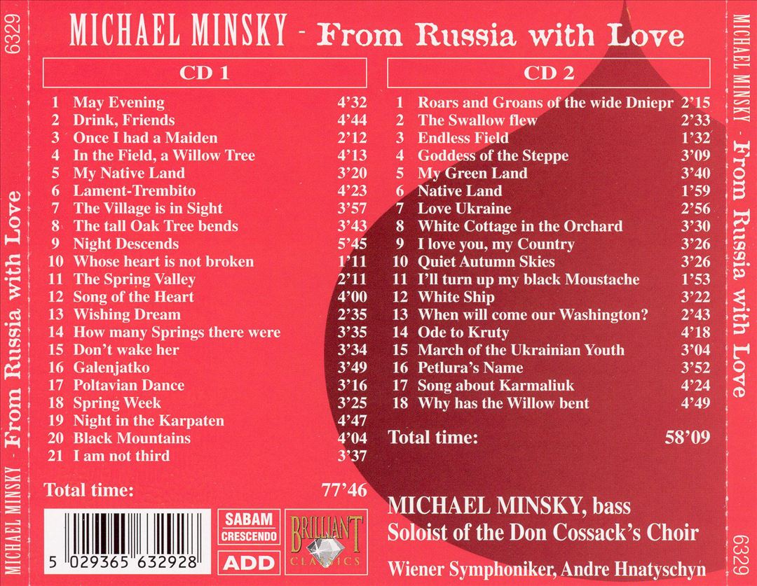 From Russia With Love: Songs of a Don Cossack cover art