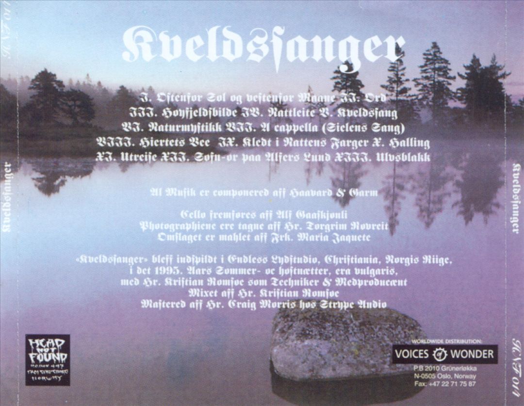 Kveldssanger cover art