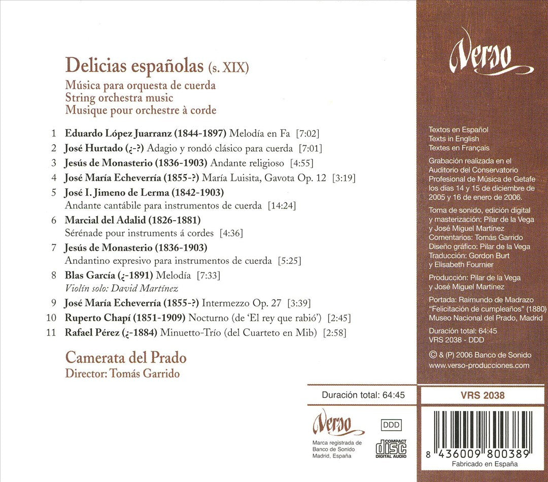 Delicias españolas cover art