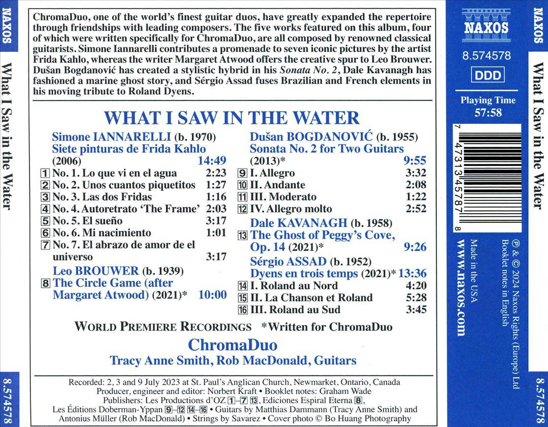 What I Saw in the Water: 21st-Century Works for Guitar Duo cover art