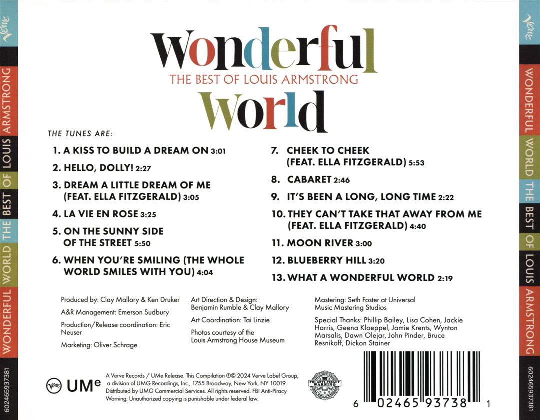 Wonderful World: The Best Of Louis Armstrong cover art
