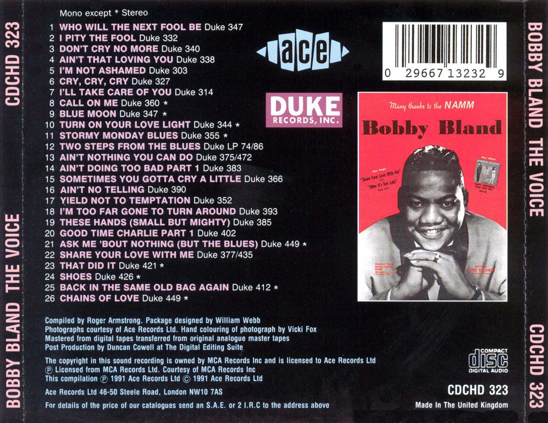 Voice: Duke Recordings 1959-69 cover art