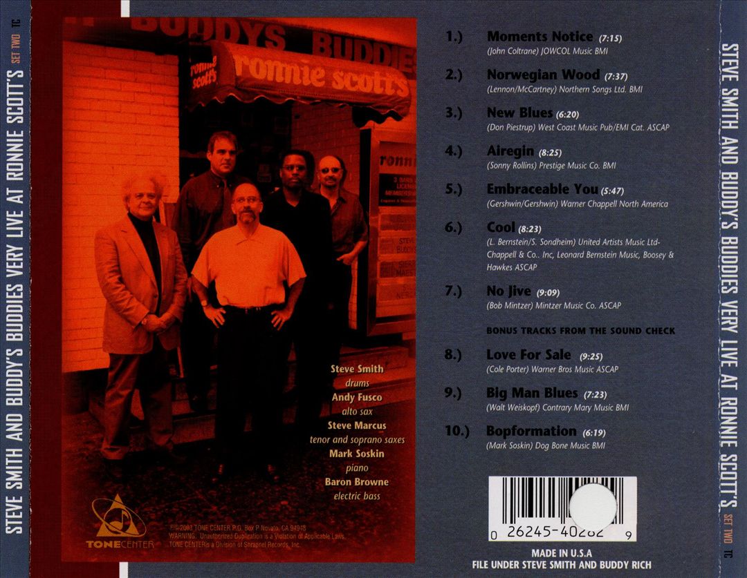 Very Live at Ronnie Scott's London, Set 2 cover art