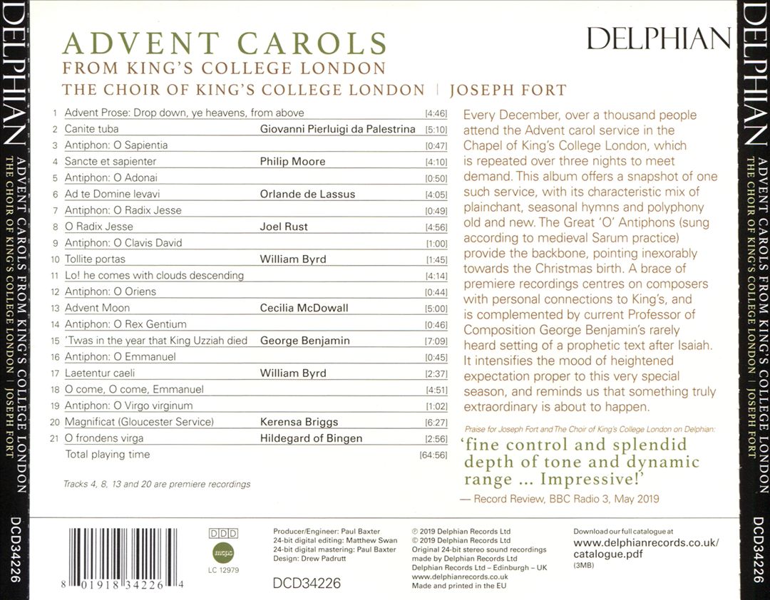 Advent Carols cover art