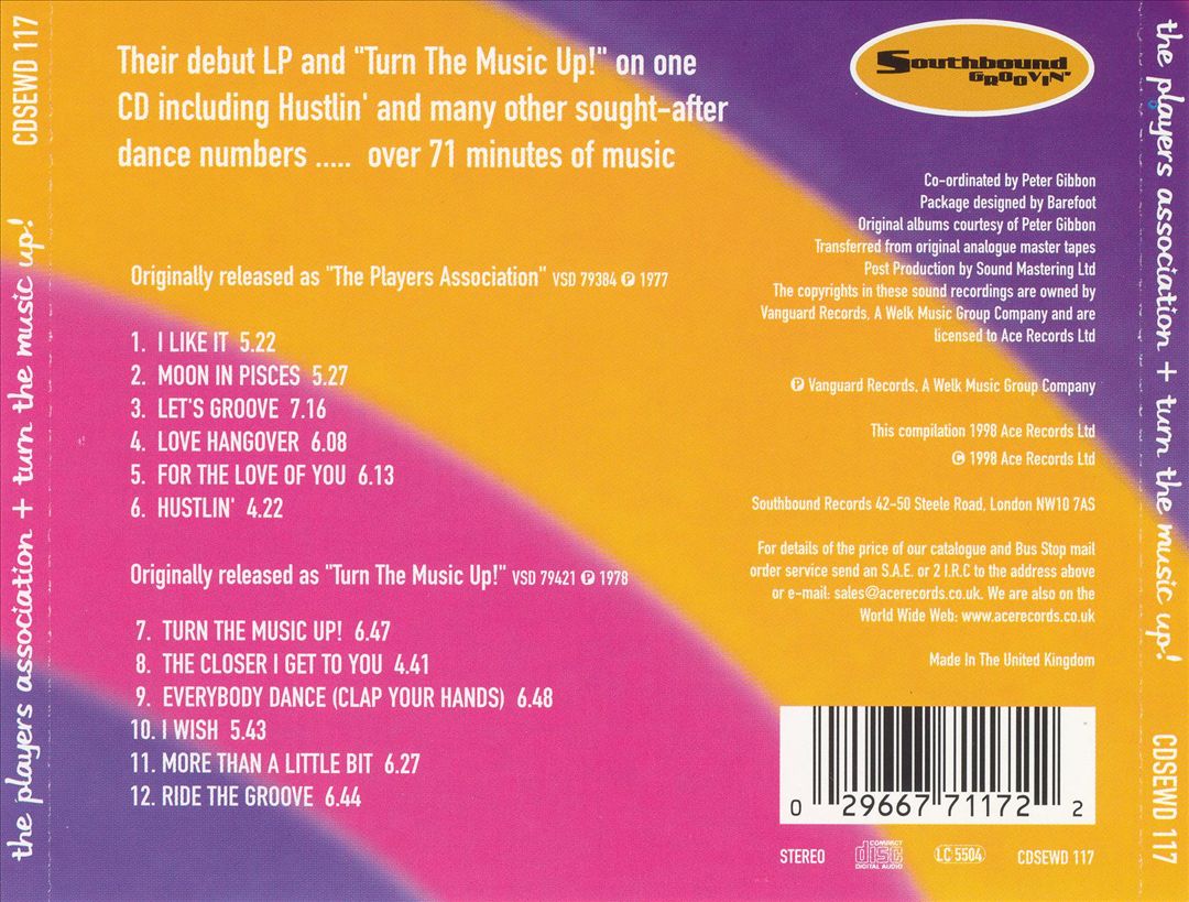 Players Association/Turn the Music Up! cover art