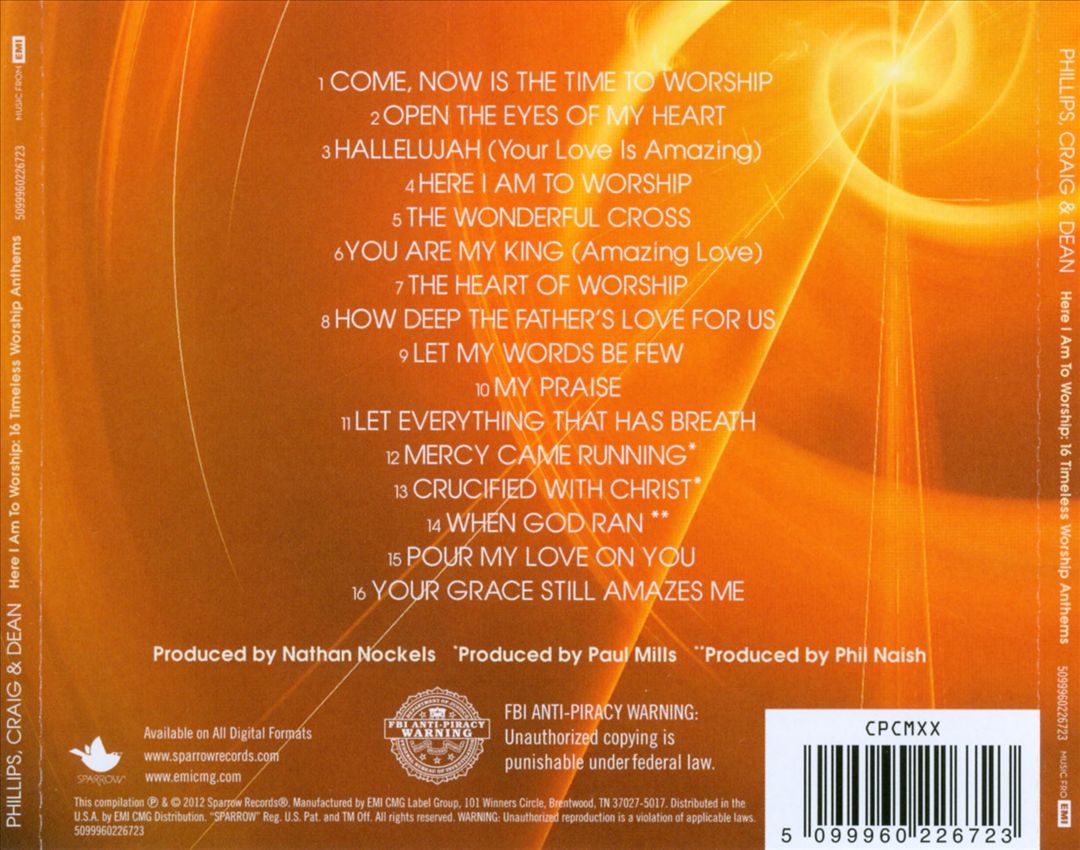 Here I Am to Worship: 16 Timeless Worship Anthems cover art