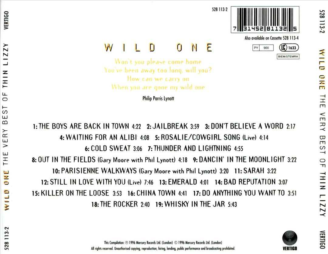 Wild One (Very Best Of) cover art