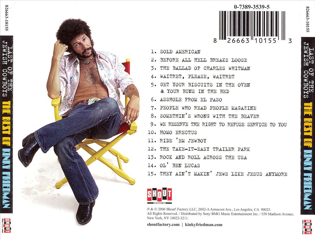 Last of the Jewish Cowboys: The Best of Kinky Friedman cover art
