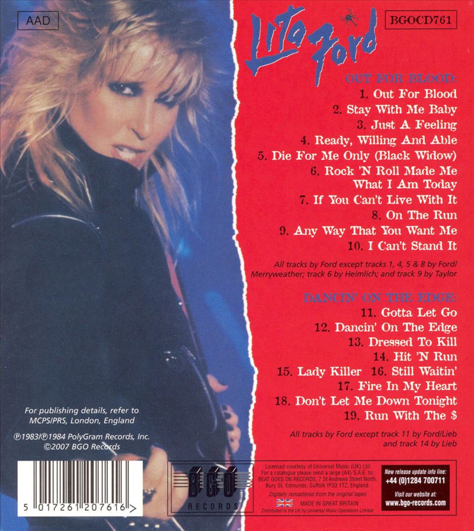 Out for Blood/Dancin on the Edge cover art