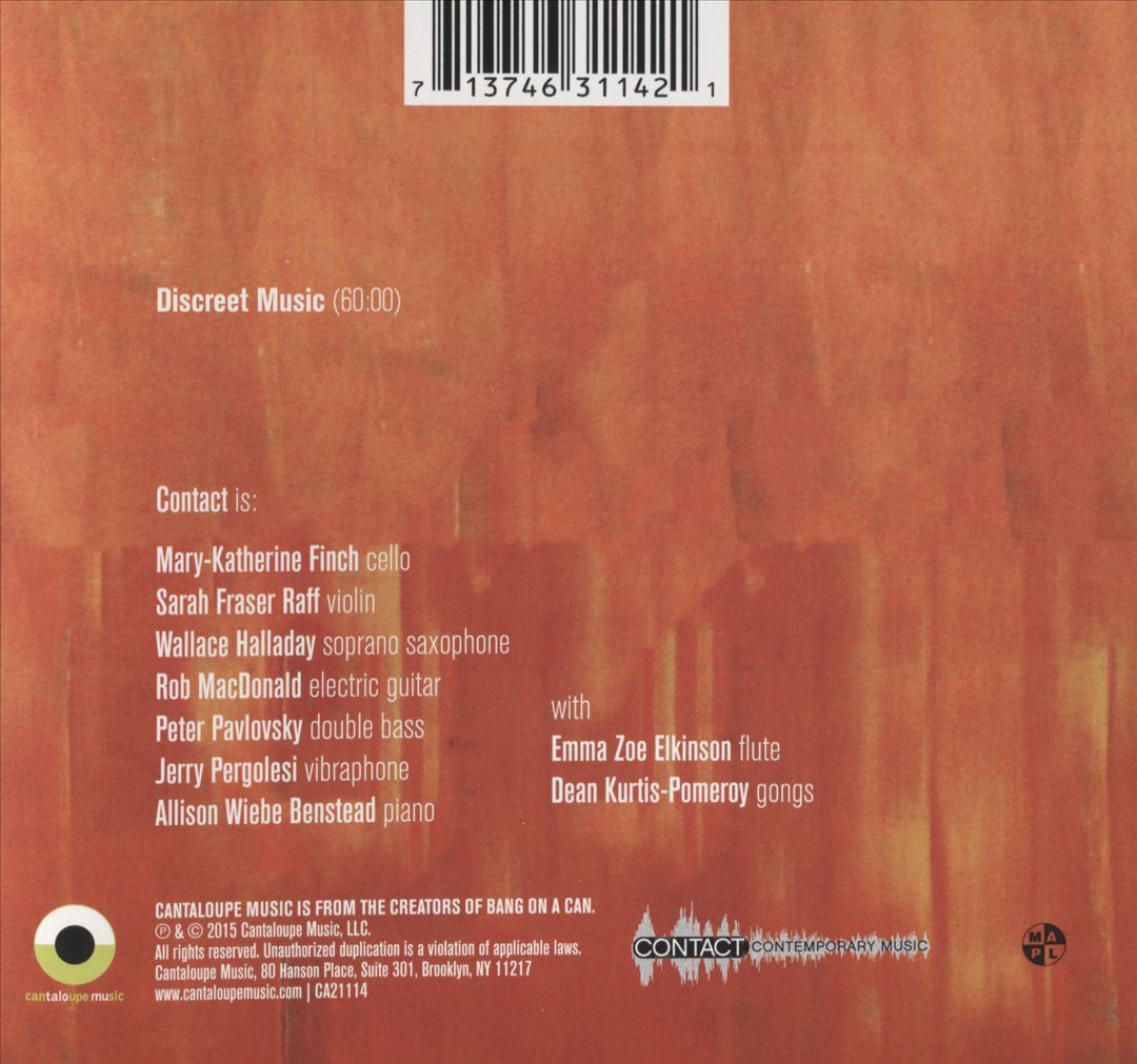 Discreet Music cover art