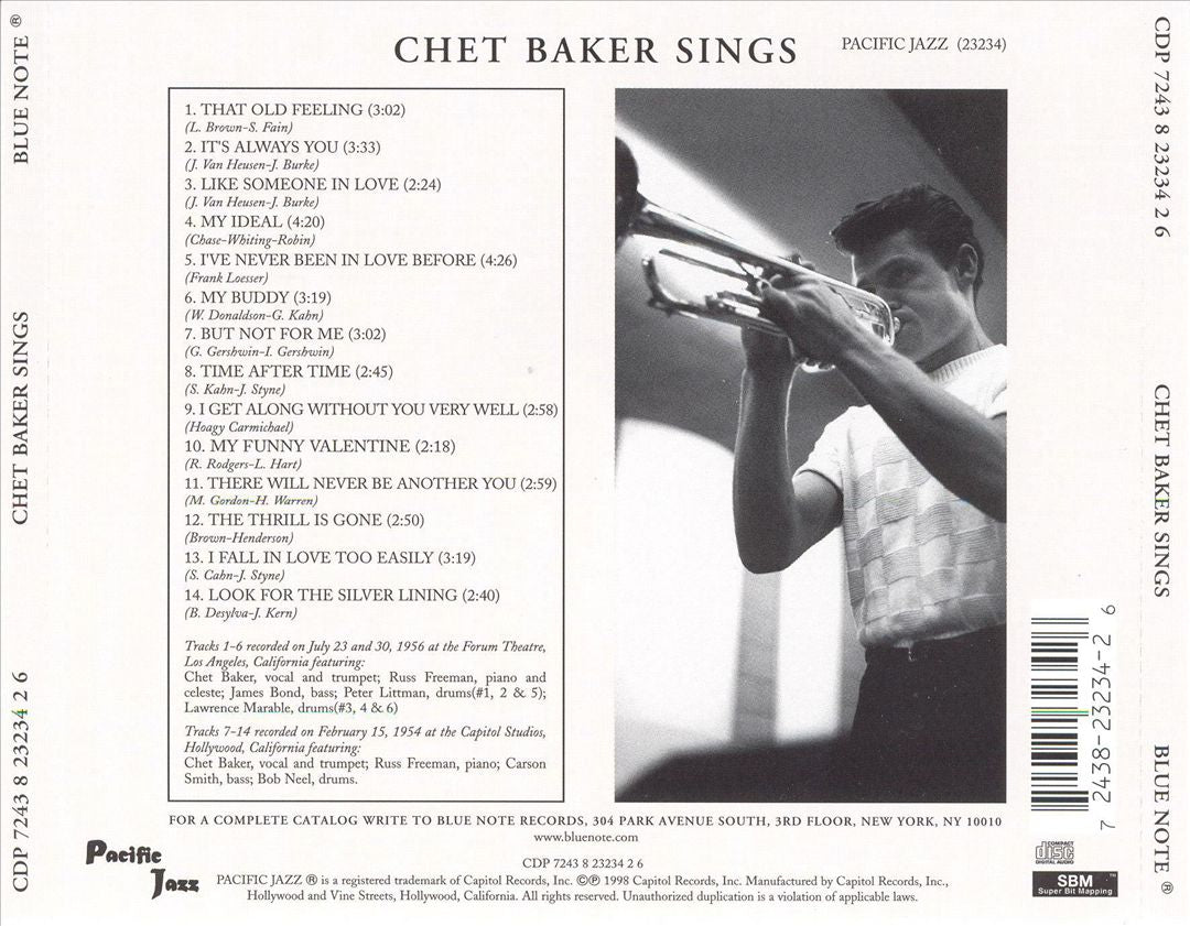 Chet Baker Sings cover art