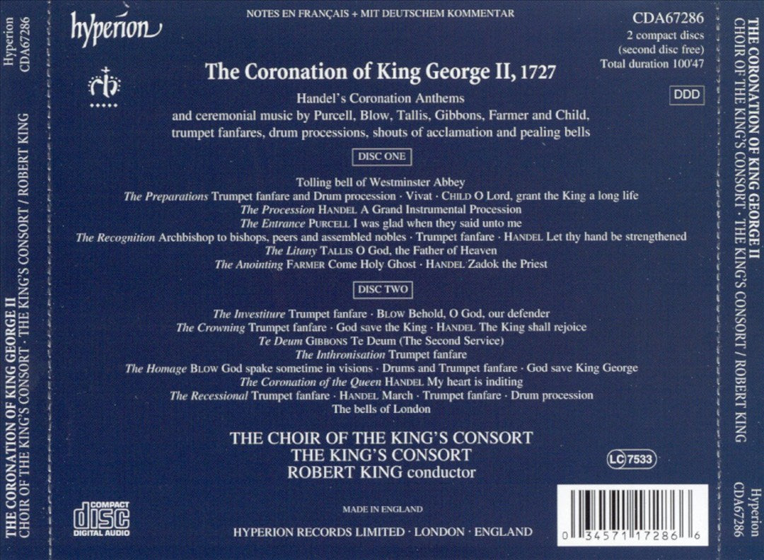 Coronation of King George II cover art