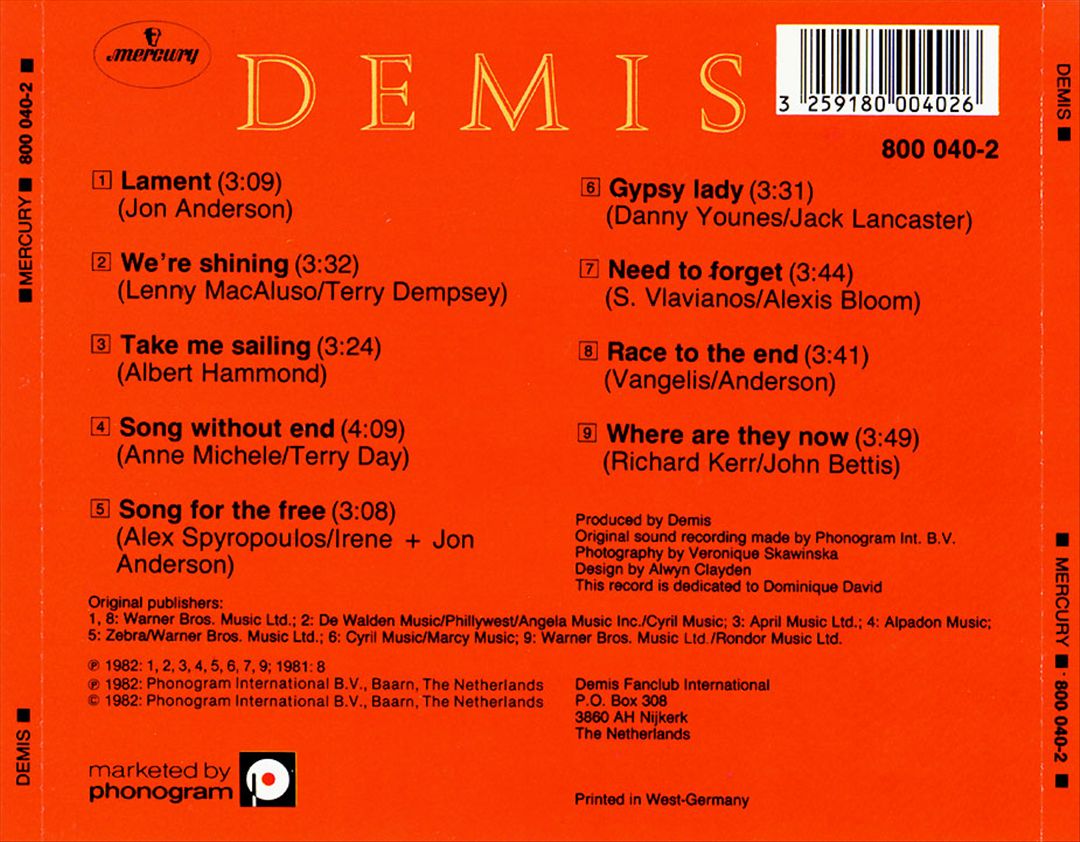 Demis cover art