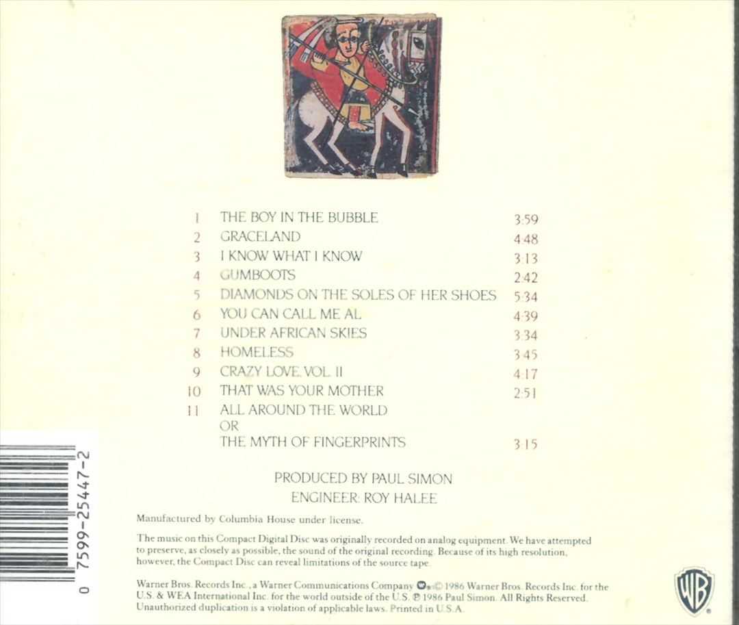 Graceland cover art