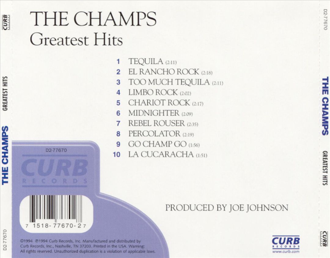 Tequila: The Champs Greatest Hits cover art