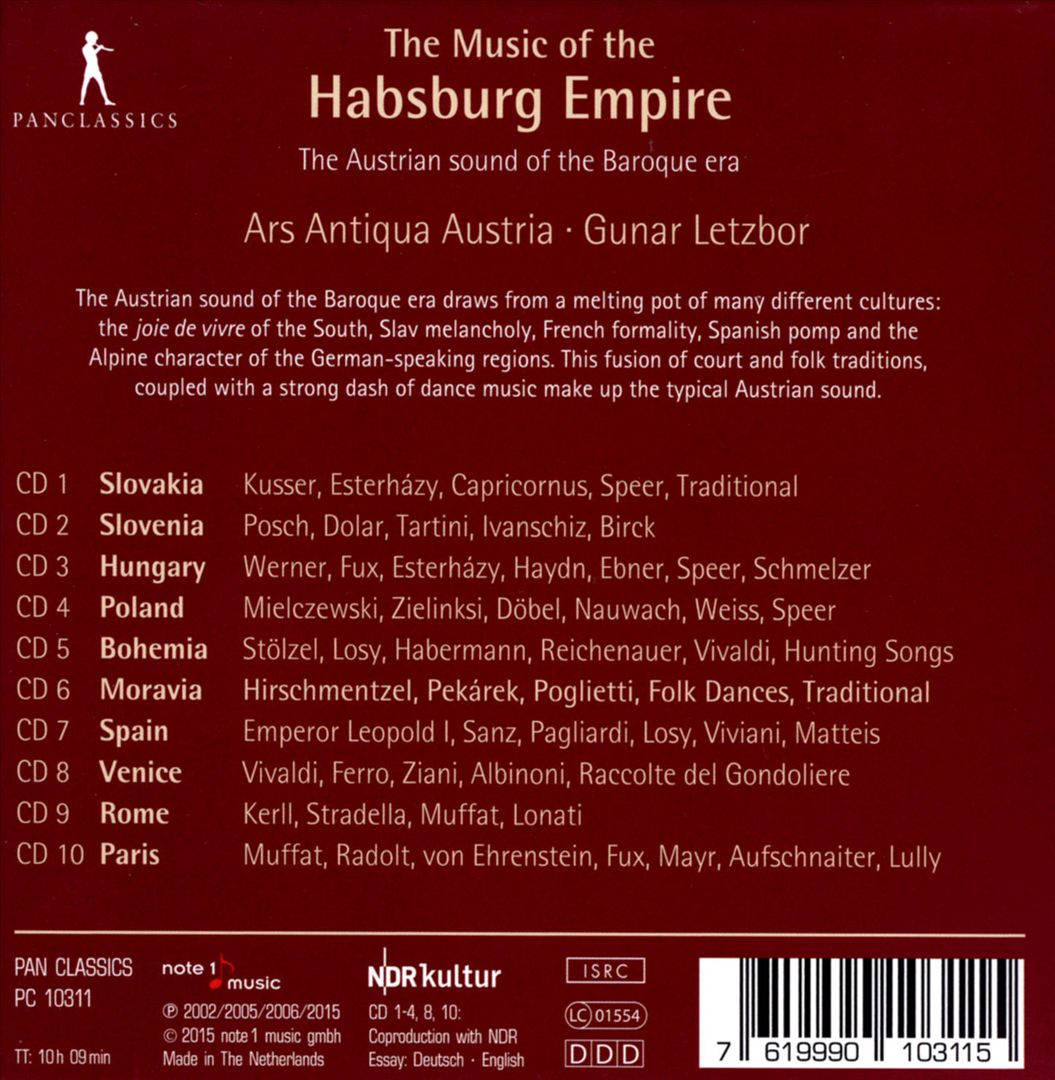 Music of the Habsburg Empire cover art