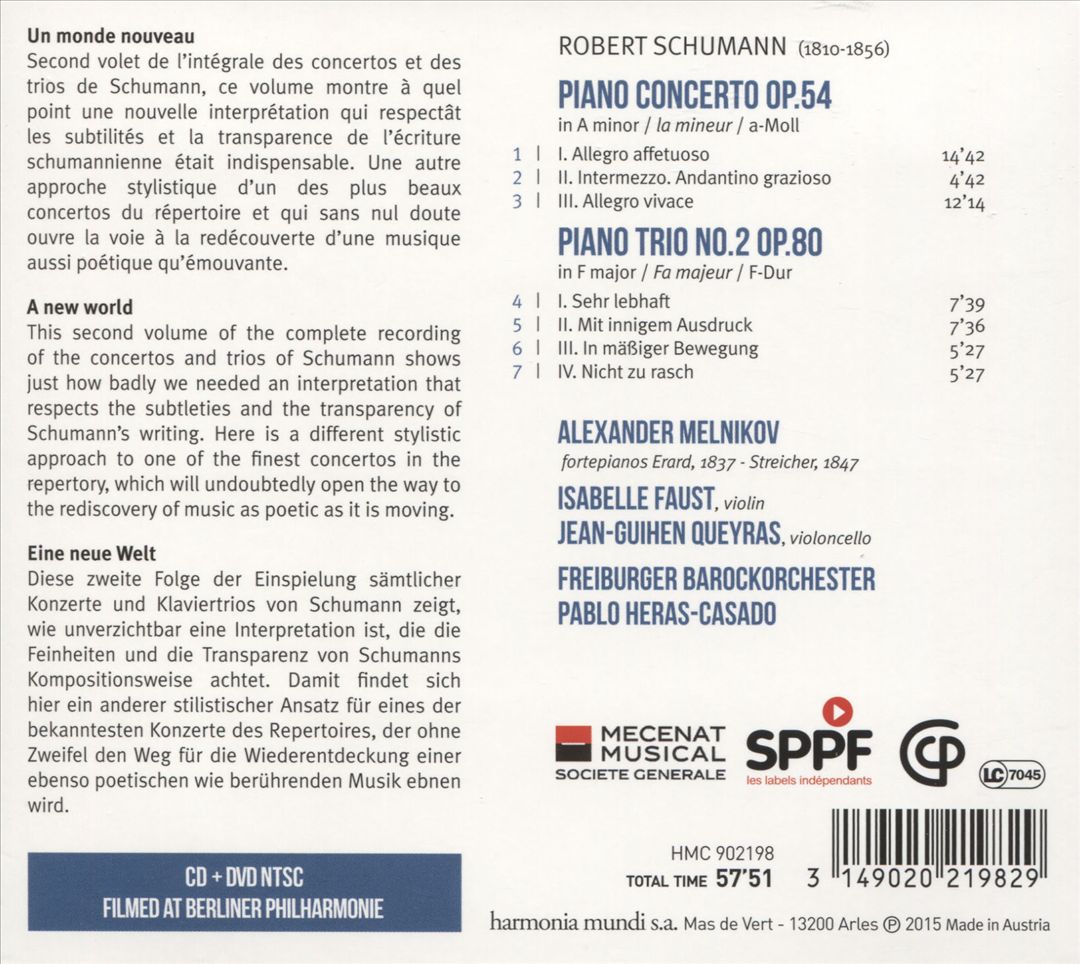 Schumann, 2 cover art