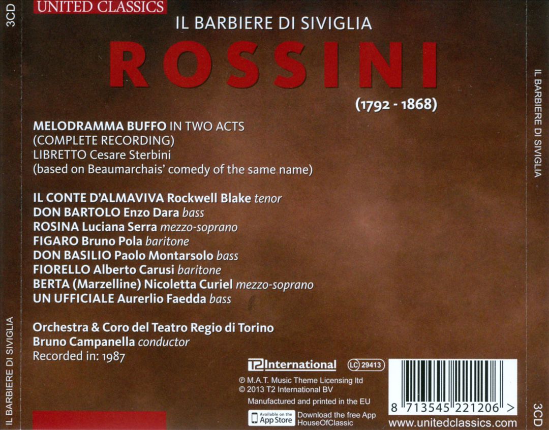 Rossini: Il barbiere di Siviglia cover art
