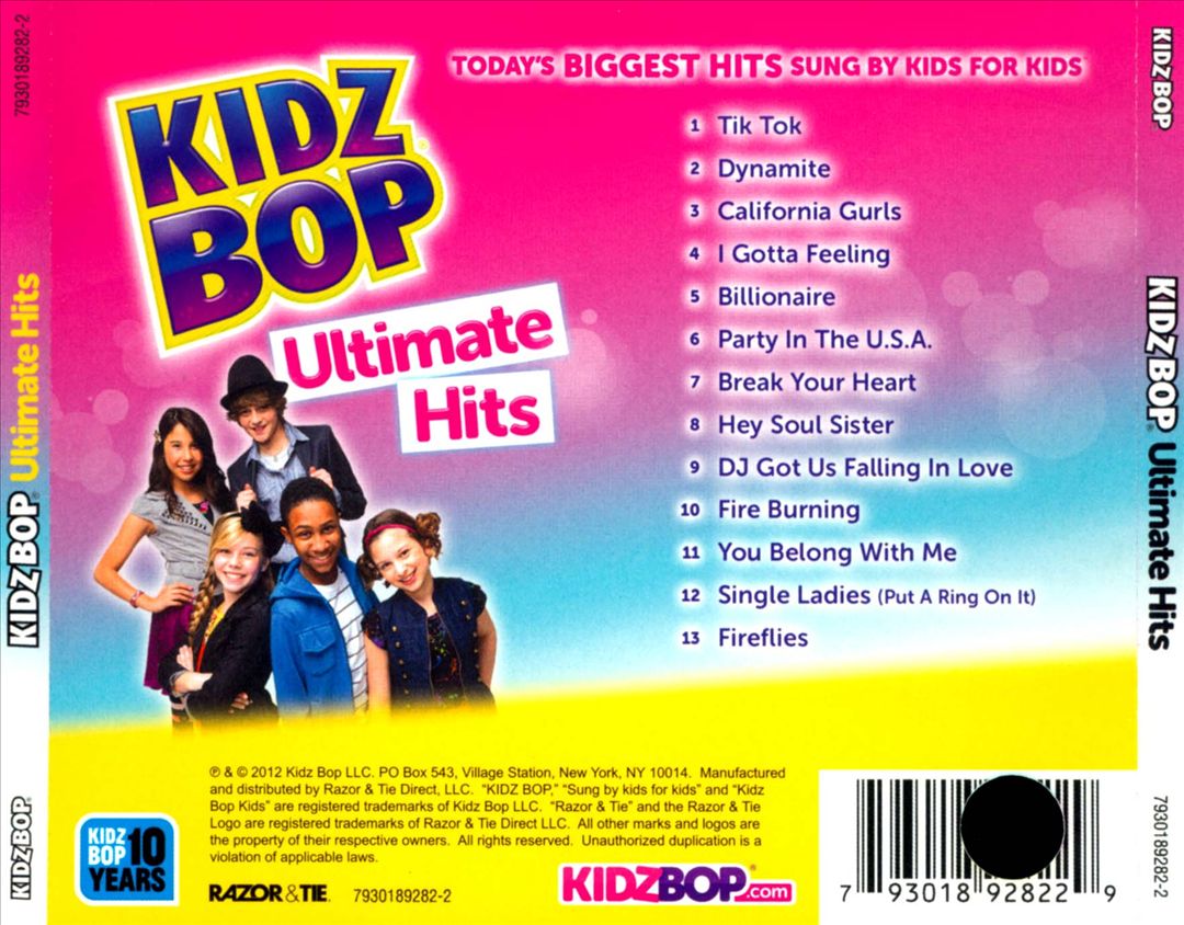 Kidz Bop Ultimate Hits cover art