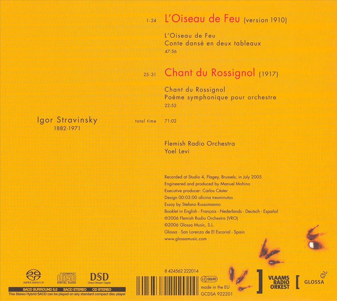 Stravinsky: L'Oiseau de Feu cover art
