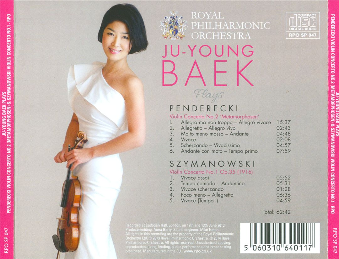 Penderecki: Violin Concerto No. 2; Szymanowski: Violin Concerto No. 1 cover art