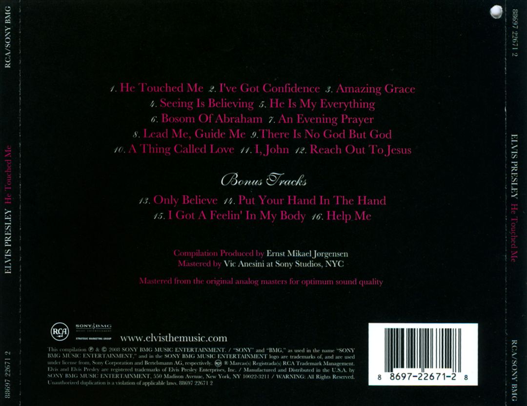 He Touched Me cover art