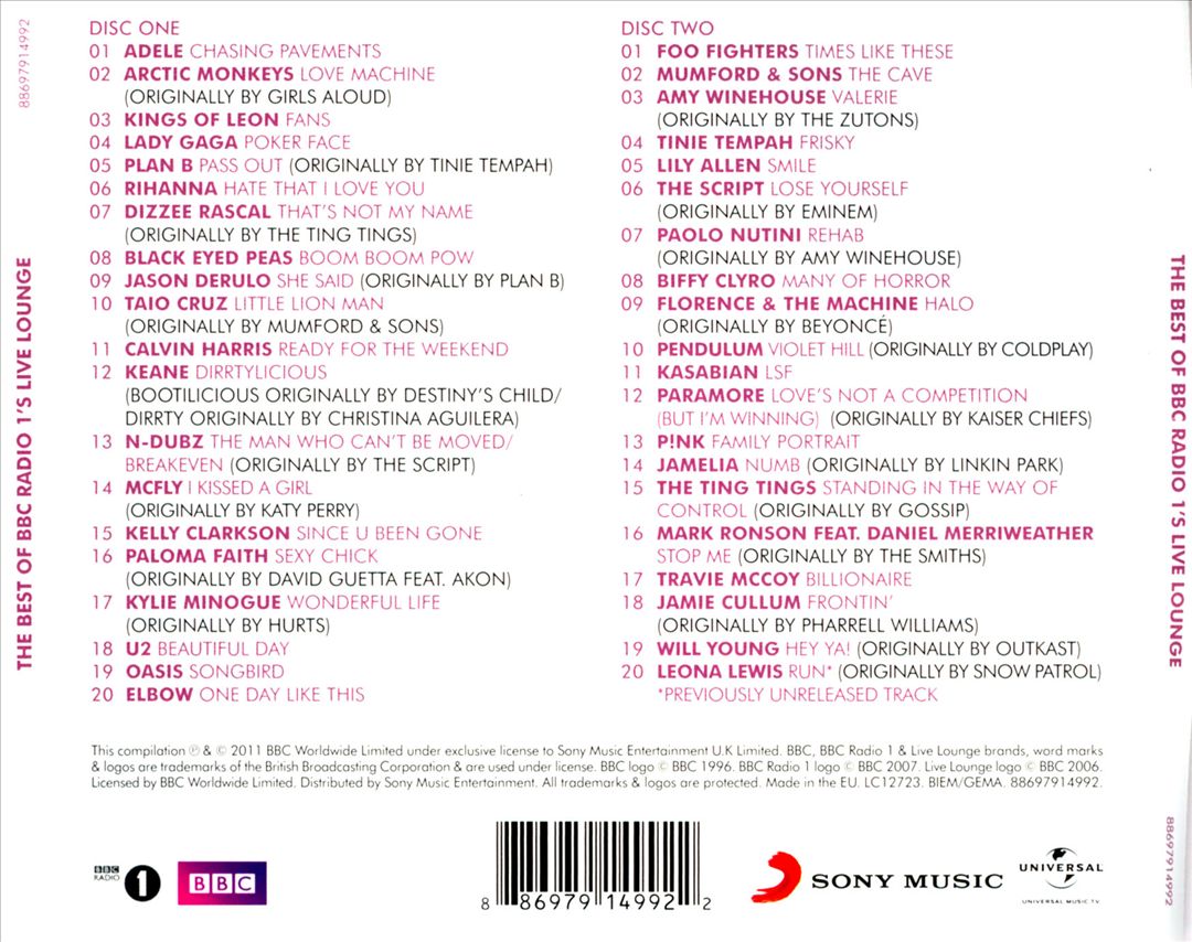 Best of BBC Radio 1's Live Lounge cover art