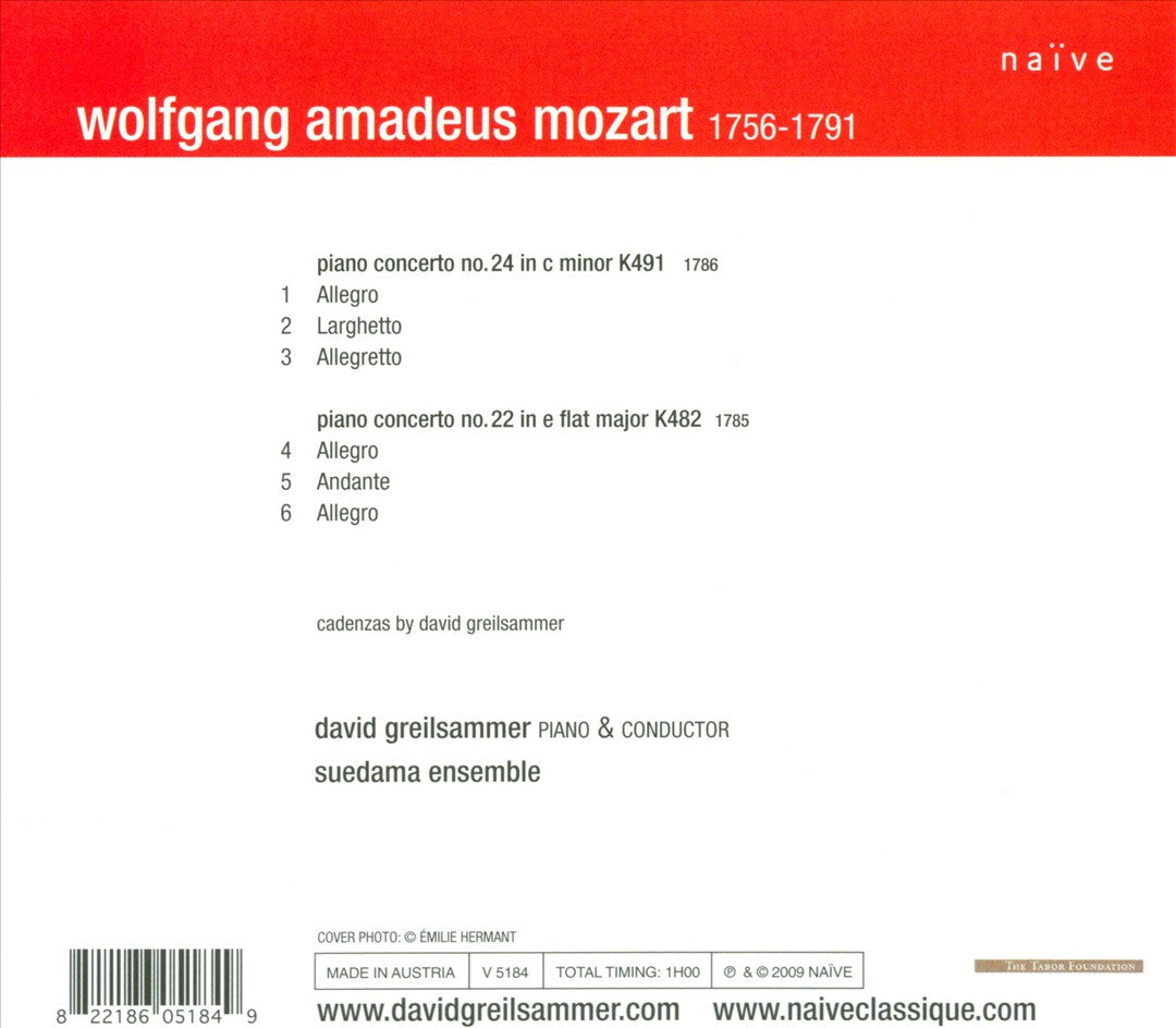 Mozart: Piano Concertos 22 & 24 cover art