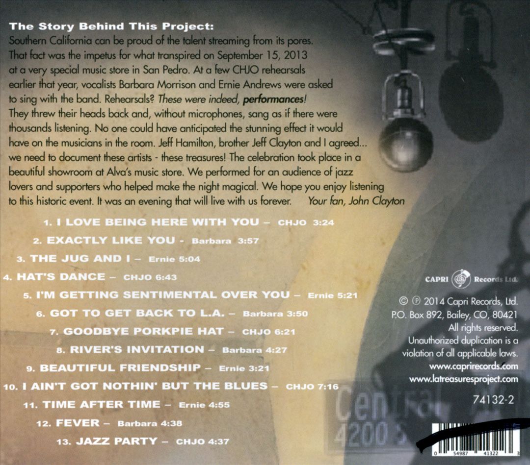 L.A. Treasures Project: Live At Alvas Showroom cover art