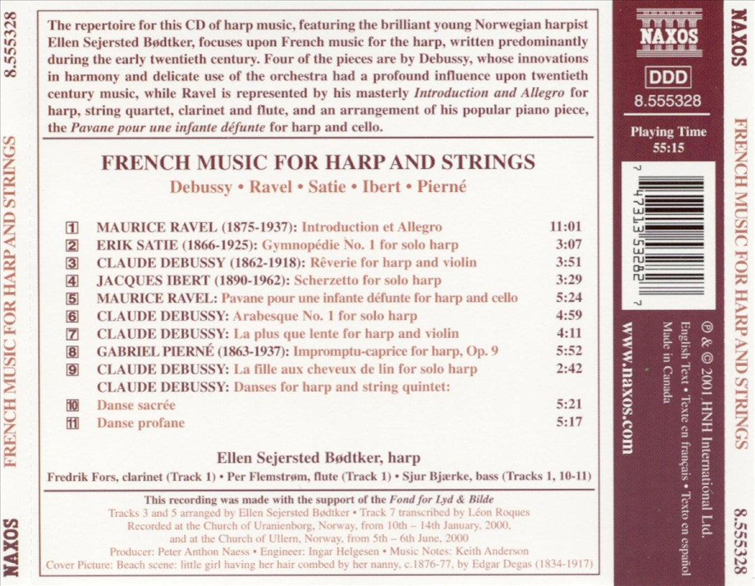 French Music for Harp and Strings cover art