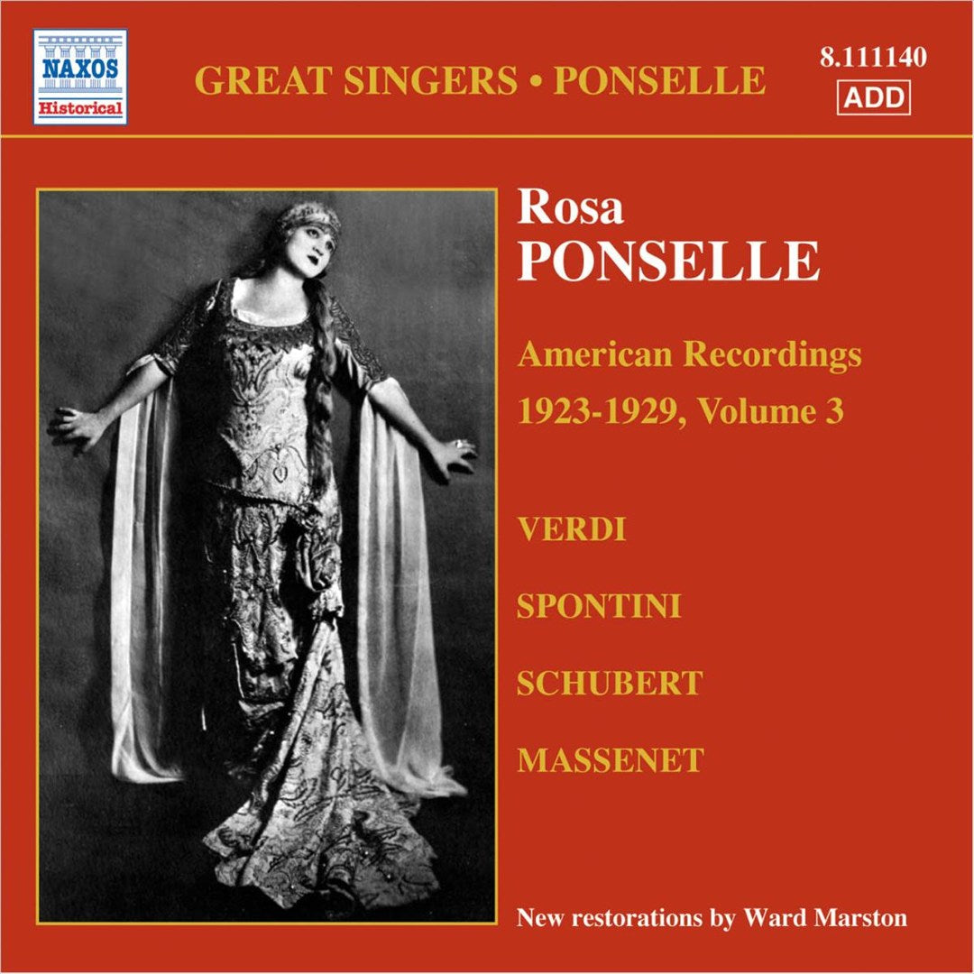 Rosa Ponselle, Vol. 3: American Recordings cover art